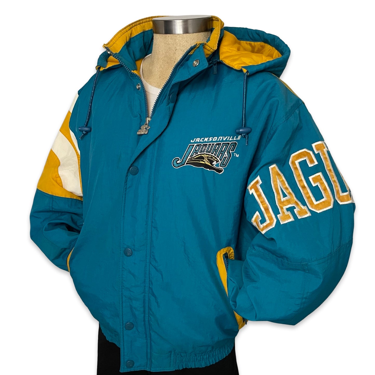 Vintage Jacksonville Jaguars STARTER banned logo split jacket size LARGE
