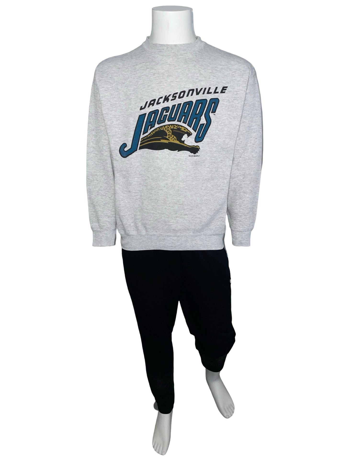 Vintage Jacksonville Jaguars 1993 banned logo sweatshirt size MEDIUM