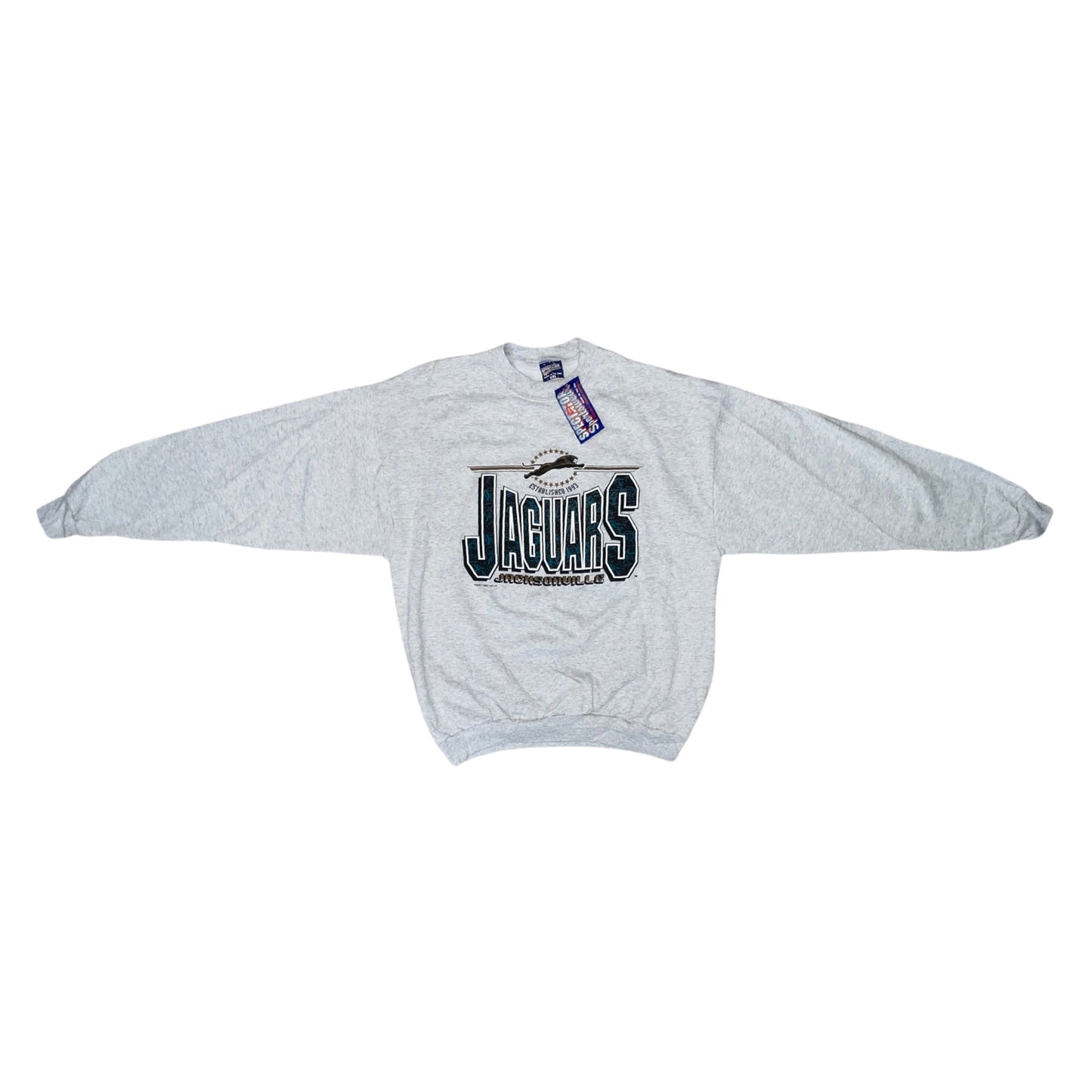 Vintage Jacksonville Jaguars 1993 DEADSTOCK banned logo sweatshirt size 2XL