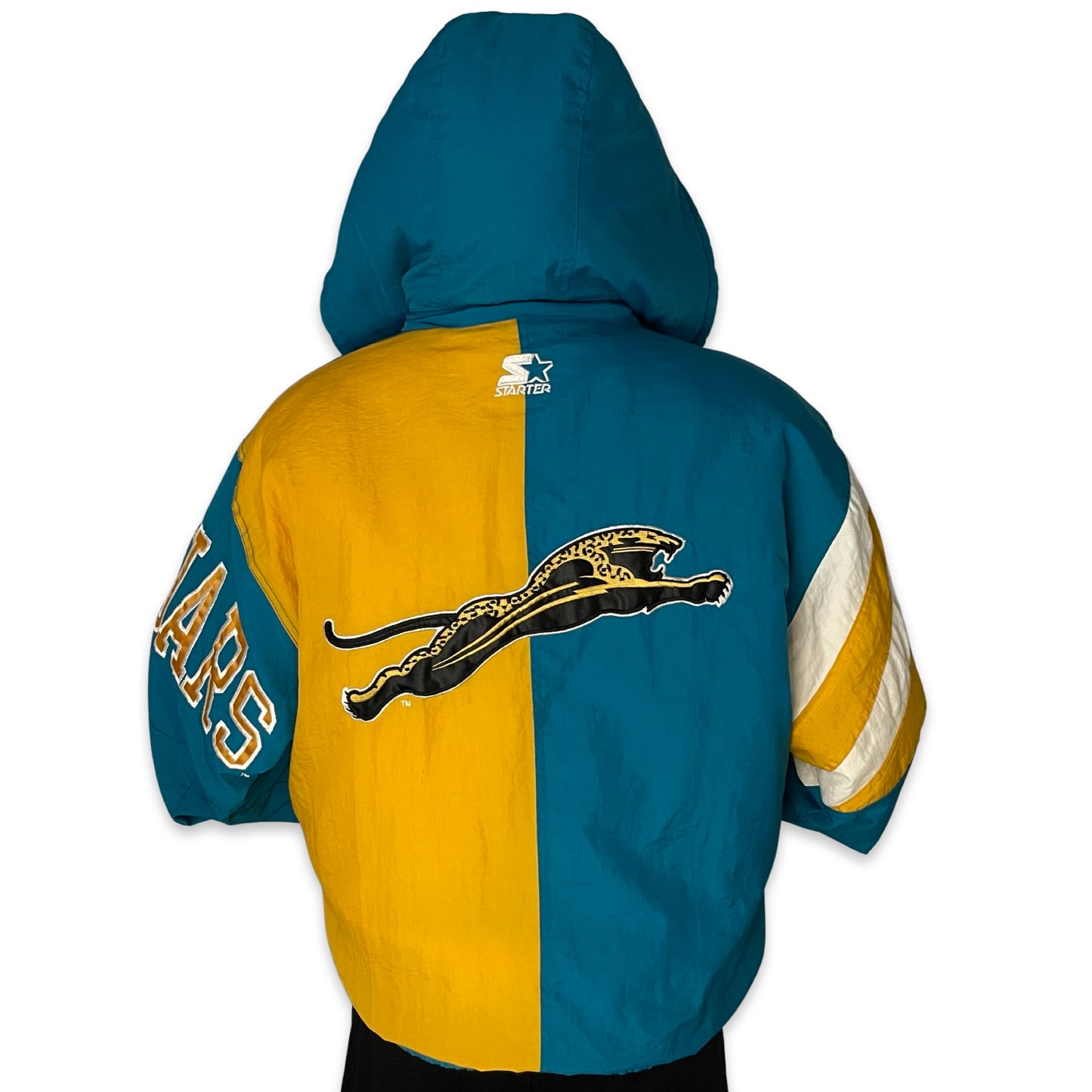 Vintage Jacksonville Jaguars STARTER banned logo split jacket size LARGE