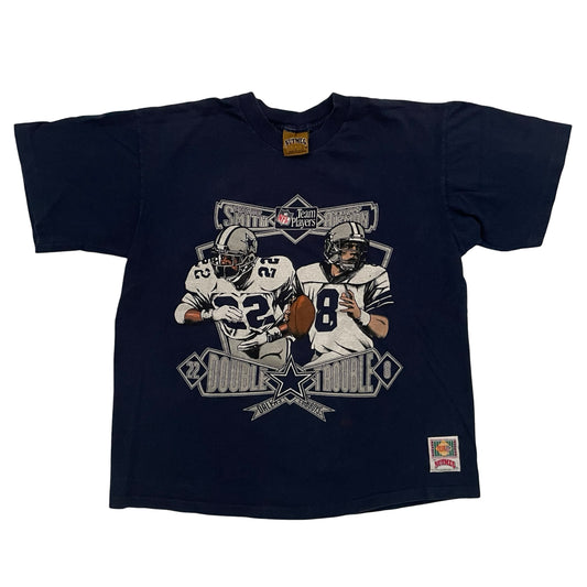 Vintage Dallas Cowboys Troy Aikman Emmitt Smith shirt size LARGE