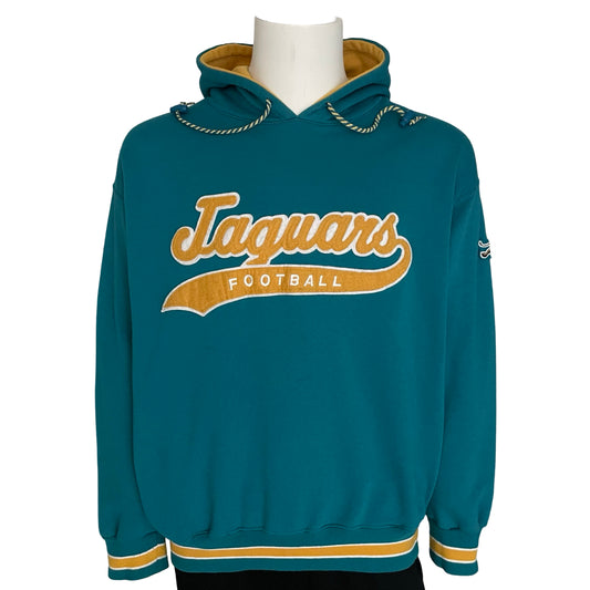 Vintage Jacksonville Jaguars banned logo STARTER tail sweep hoodie size LARGE
