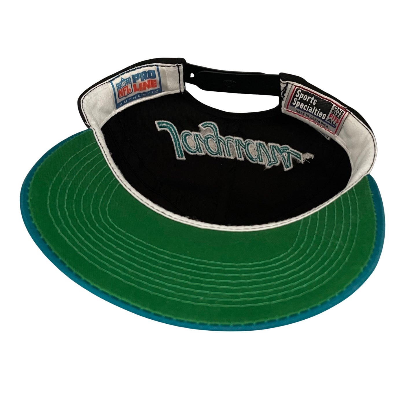 Vintage Jacksonville Jaguars SPORTS SPECIALTIES "Backscript" banned logo hat