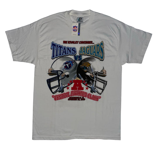 Vintage Jacksonville Jaguars Tennessee Titans 2000 DEADSTOCK shirt size LARGE